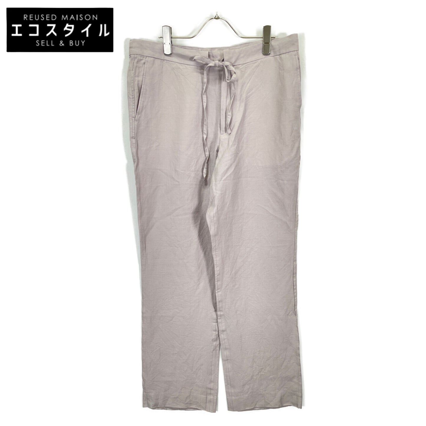 AURALEE オーラリー ライトパープル A21SP025D SILKLINEN DOBBY SLACKS パンツ ボトムス 5