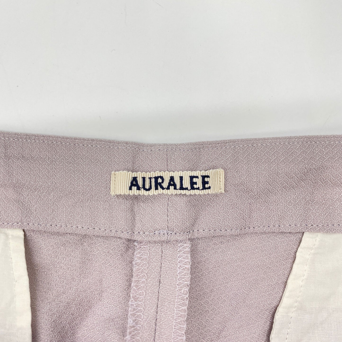 AURALEE オーラリー ライトパープル A21SP025D SILKLINEN DOBBY SLACKS パンツ ボトムス 5