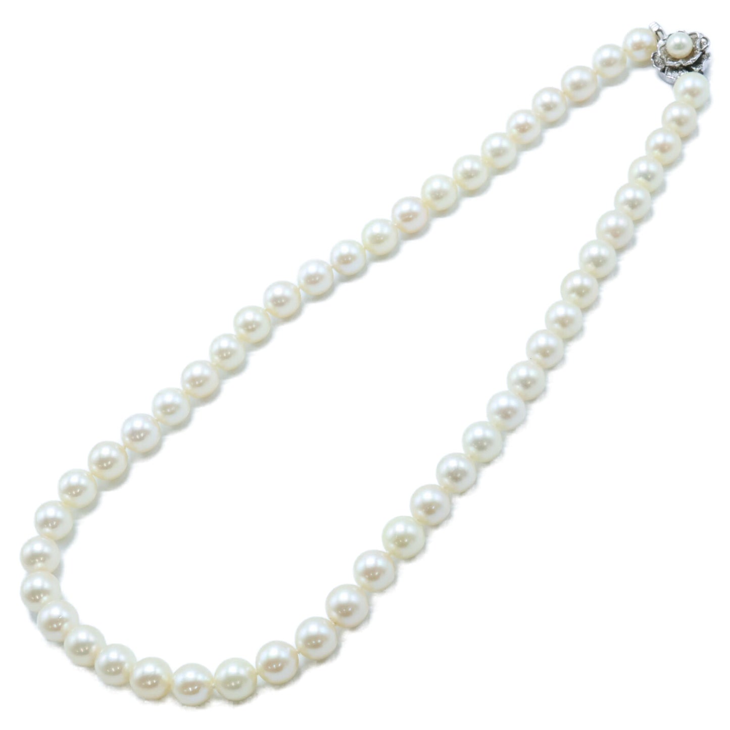 SV925 SV925 SILVER留め具 8mmパール ネックレス