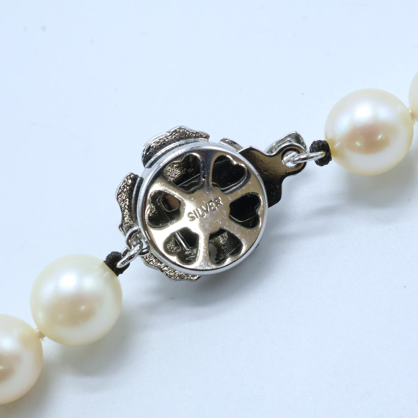 SV925 SV925 SILVER留め具 8mmパール ネックレス
