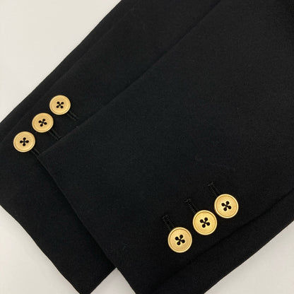 TOMORROWLAND PILGRIM トゥモローランドピルグリム ブラック ドーメル生地 ウール メタルボタン3Bシングルテーラードジャケット ジャケット 46