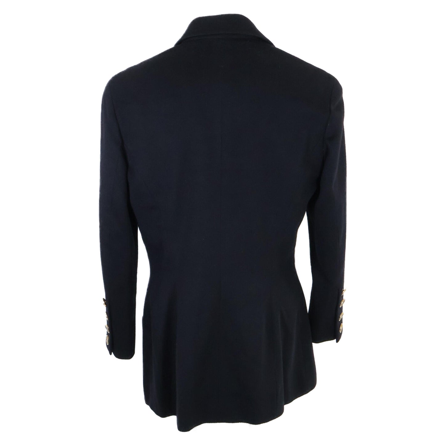 CHANEL シャネル 21652 カシミヤ100% ココマークボタン ダブルブレスト ピークドラペル ジャケット 36