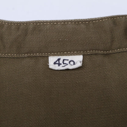 45R フォーティファイブ アール ベージュ×カーキ 秋バスクの908オーシャンスモックプル ワンピース