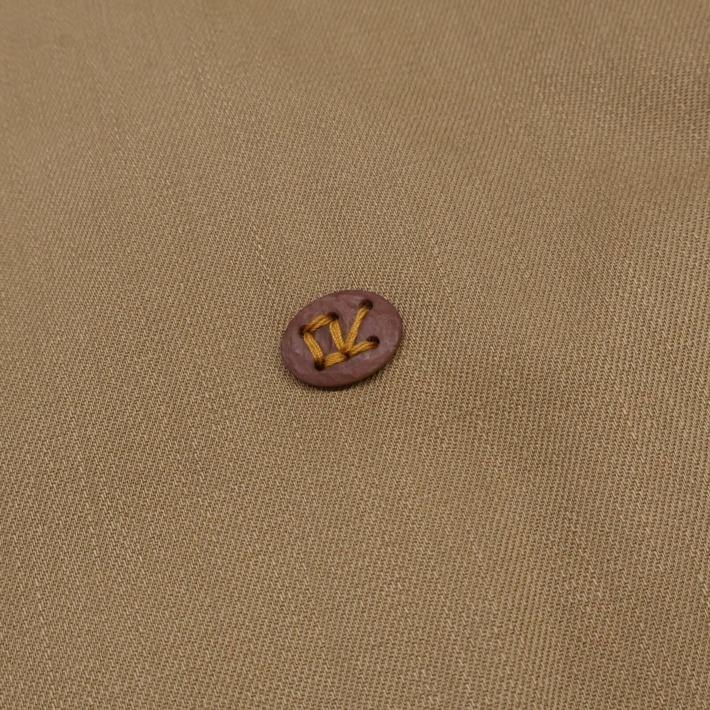 45R フォーティファイブ アール ベージュ×カーキ 秋バスクの908オーシャンスモックプル ワンピース