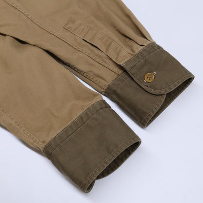 45R フォーティファイブ アール ベージュ×カーキ 秋バスクの908オーシャンスモックプル ワンピース