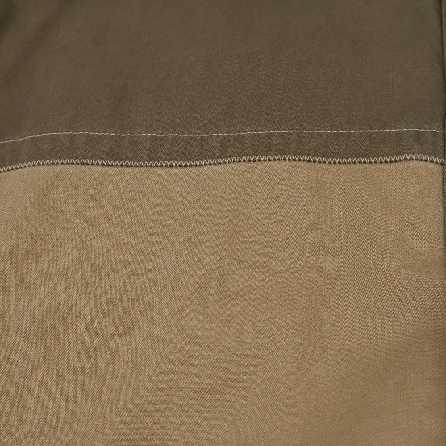 45R フォーティファイブ アール ベージュ×カーキ 秋バスクの908オーシャンスモックプル ワンピース