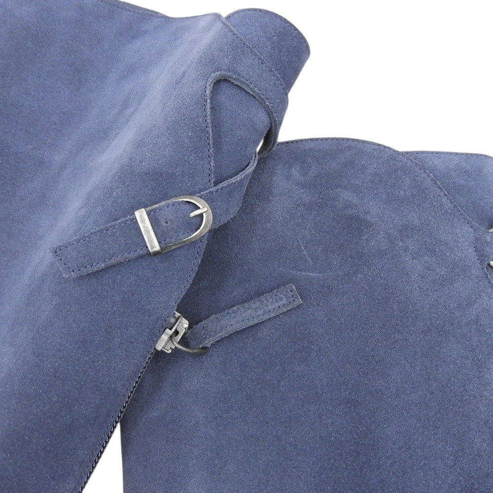 SARTORE サルトル スエード バックベルト ロングブーツ レディース ネイビー 35 1/2 シューズ 35.5