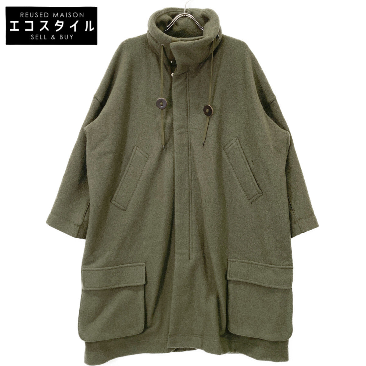 ZUCCa ズッカ ZU78JA195 17AW ｶｰｷ ｳｰﾙﾓｯｻｺｰﾄ ﾓｯｽﾞｺｰﾄ コート M