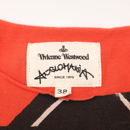 Vivienne Westwood ヴィヴィアンウエストウッド ANGLOMANIA アングロマニア 70101M ロゴプリント 変型デザイン ノースリーブ カットソー/ トップス 38
