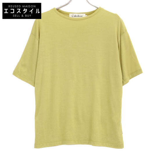 Caledoor カレドアー ﾗｲﾄｸﾞﾘｰﾝ Merino Wool T-Shirt トップス S