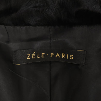 ZELE-PARIS ゼルパリ ブラック ラムファー トグル釦 コート コート 表記無し
