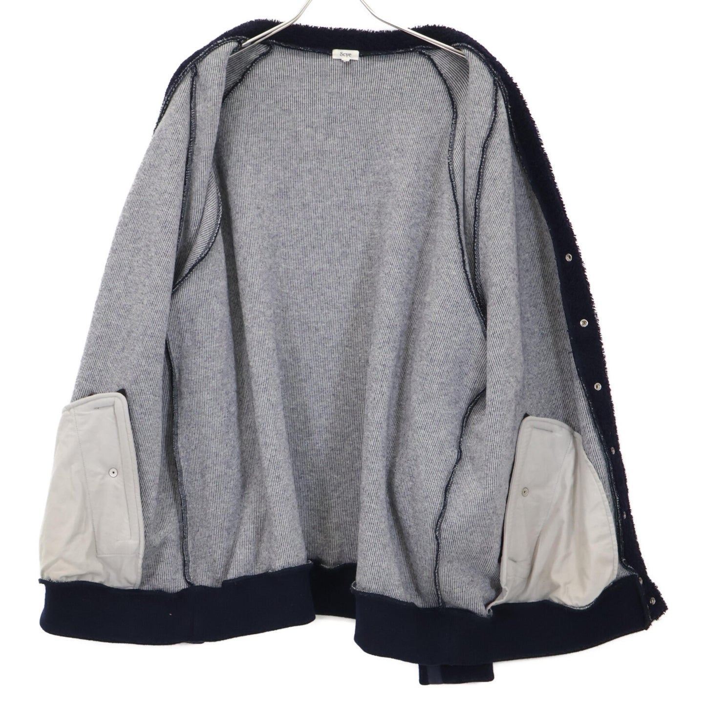 Scye サイ ﾈｲﾋﾞｰ 1122-23121 LoopedPile Wool Jersey CARDIGAN トップス 38