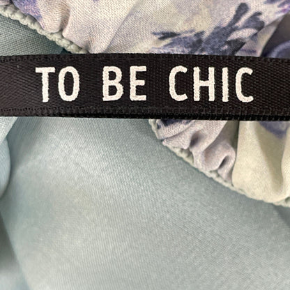 TO BE CHIC トゥービーシック ﾗｲﾄｸﾞﾘｰﾝ 19年 花柄 ﾌﾟﾘｰﾂ ｽｶｰﾄ スカート 40