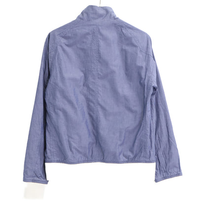 BURBERRY BLACK LABEL バーバリーブラックレーベル D1F15-117-24 ﾌﾞﾙｰ×ﾎﾜｲﾄ ｼｱｰｻｯｶｰ ﾘﾊﾞｰｼﾌﾞﾙﾌﾞﾙｿﾞﾝ ジャケット L