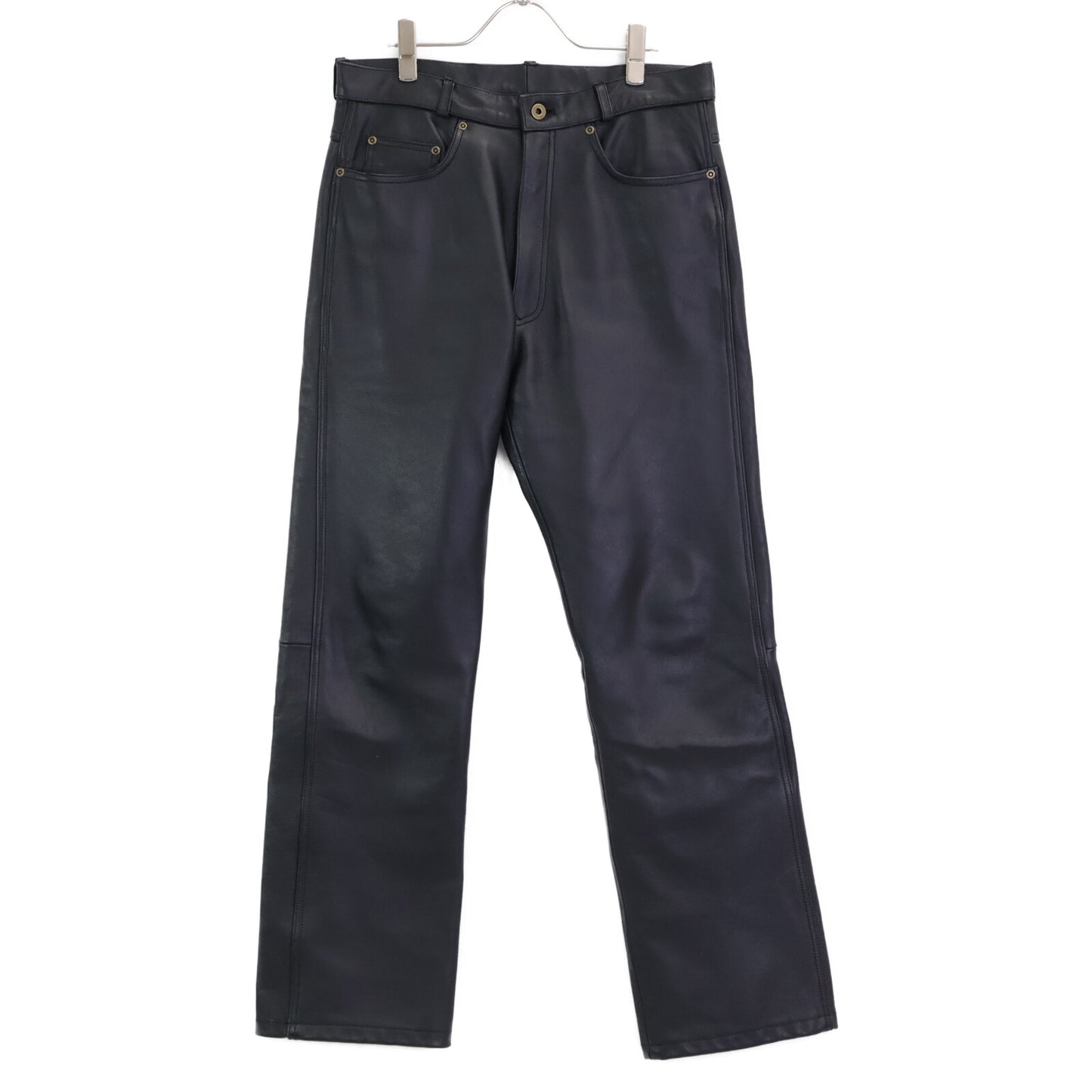 YAMAHA ヤマハ 【YAMAHA Y'S GEAR】ﾌﾞﾗｯｸ ｶｳﾚｻﾞｰ ﾊﾟﾝﾂ ボトムス 32