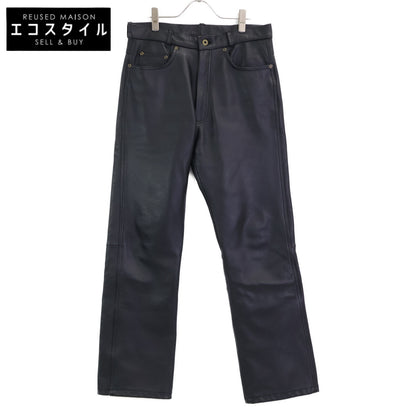 YAMAHA ヤマハ 【YAMAHA Y'S GEAR】ﾌﾞﾗｯｸ ｶｳﾚｻﾞｰ ﾊﾟﾝﾂ ボトムス 32