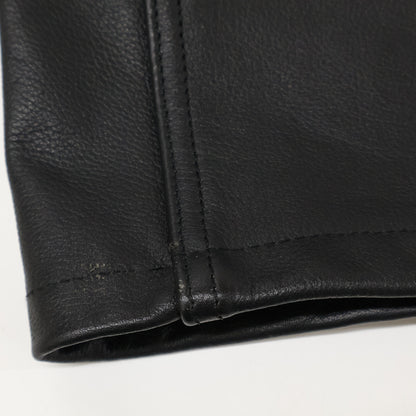 YAMAHA ヤマハ 【YAMAHA Y'S GEAR】ﾌﾞﾗｯｸ ｶｳﾚｻﾞｰ ﾊﾟﾝﾂ ボトムス 32