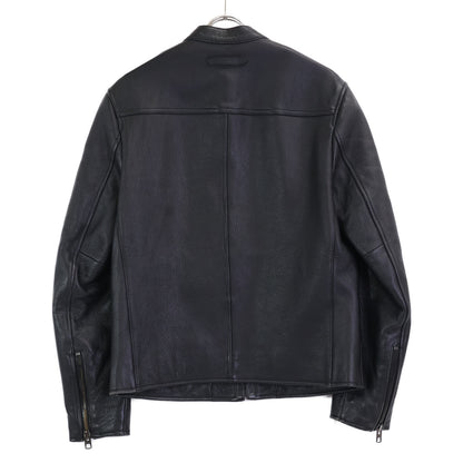 COACH コーチ F86594 ﾌﾞﾗｯｸ ｶｳﾚｻﾞｰ ｼﾝｸﾞﾙﾗｲﾀﾞｰｽｼﾞｬｹｯﾄ ジャケット S