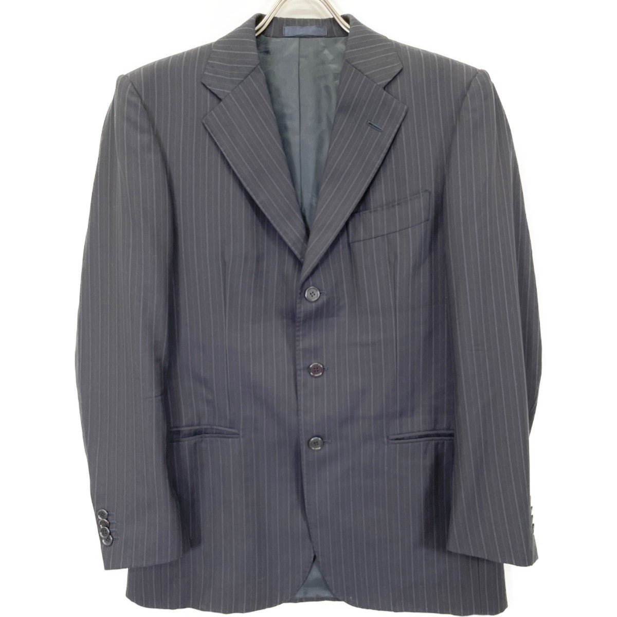 STILE LATINO スティレラティーノ VAU230BV ﾈｲﾋﾞｰ ｽﾄﾗｲﾌﾟ ｽｰﾂ スーツ セットアップ 48