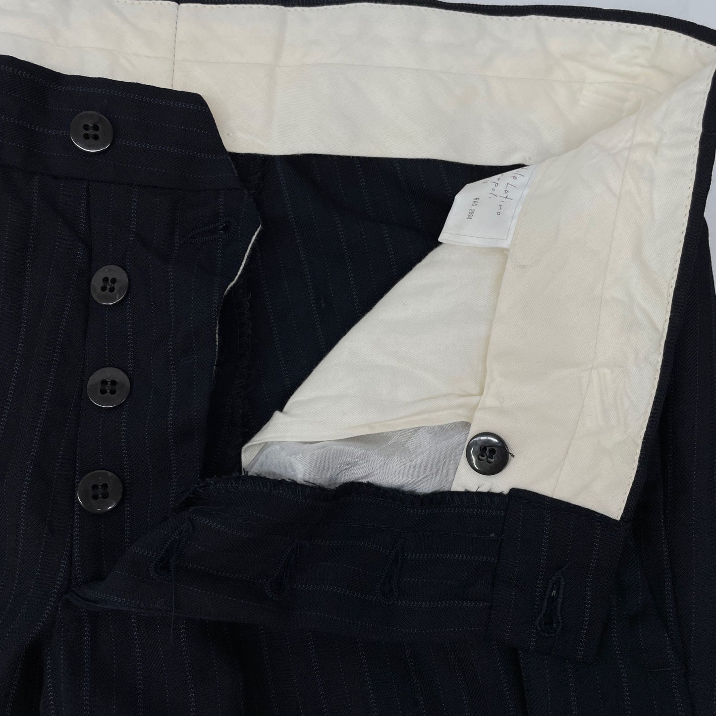 STILE LATINO スティレラティーノ VAU230BV ﾈｲﾋﾞｰ ｽﾄﾗｲﾌﾟ ｽｰﾂ スーツ セットアップ 48