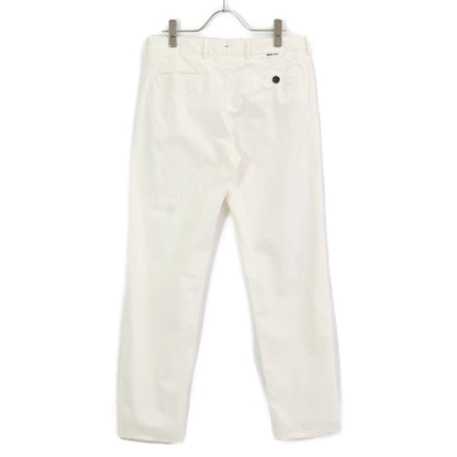BERWICH ベルウィッチ ホワイト ガーメントダイコットンストレッチギャバジンテーパードパンツ ボトムス 46