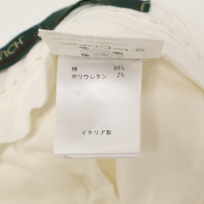 BERWICH ベルウィッチ ホワイト ガーメントダイコットンストレッチギャバジンテーパードパンツ ボトムス 46