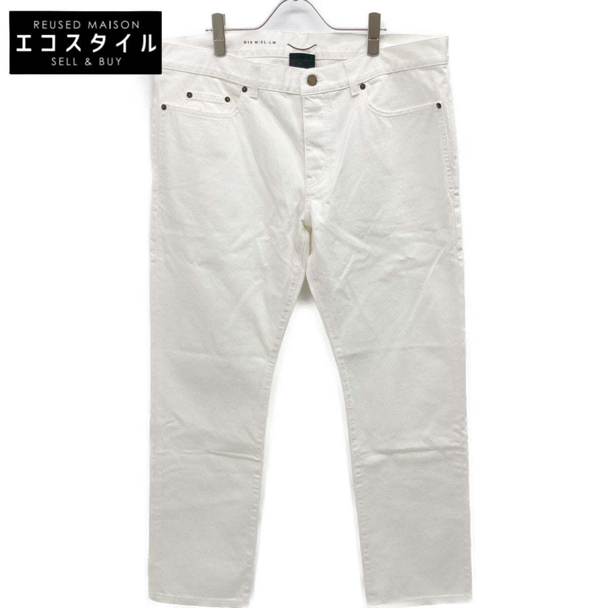 SAINT LAURENT PARIS サンローランパリ 597052 ﾎﾜｲﾄ ﾃﾞﾆﾑﾊﾟﾝﾂ ボトムス 34