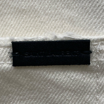 SAINT LAURENT PARIS サンローランパリ 597052 ﾎﾜｲﾄ ﾃﾞﾆﾑﾊﾟﾝﾂ ボトムス 34