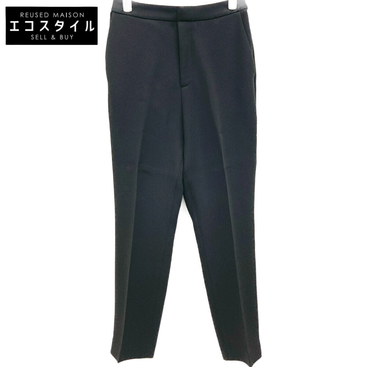 Aveniretoile アベニールエトワール R542-401 ﾌﾞﾗｯｸ ﾀﾞﾌﾞﾙｸﾛｽｾﾝﾀｰﾌﾟﾚｽﾃｰﾊﾟｰﾄﾞﾊﾟﾝﾂ ボトムス 36