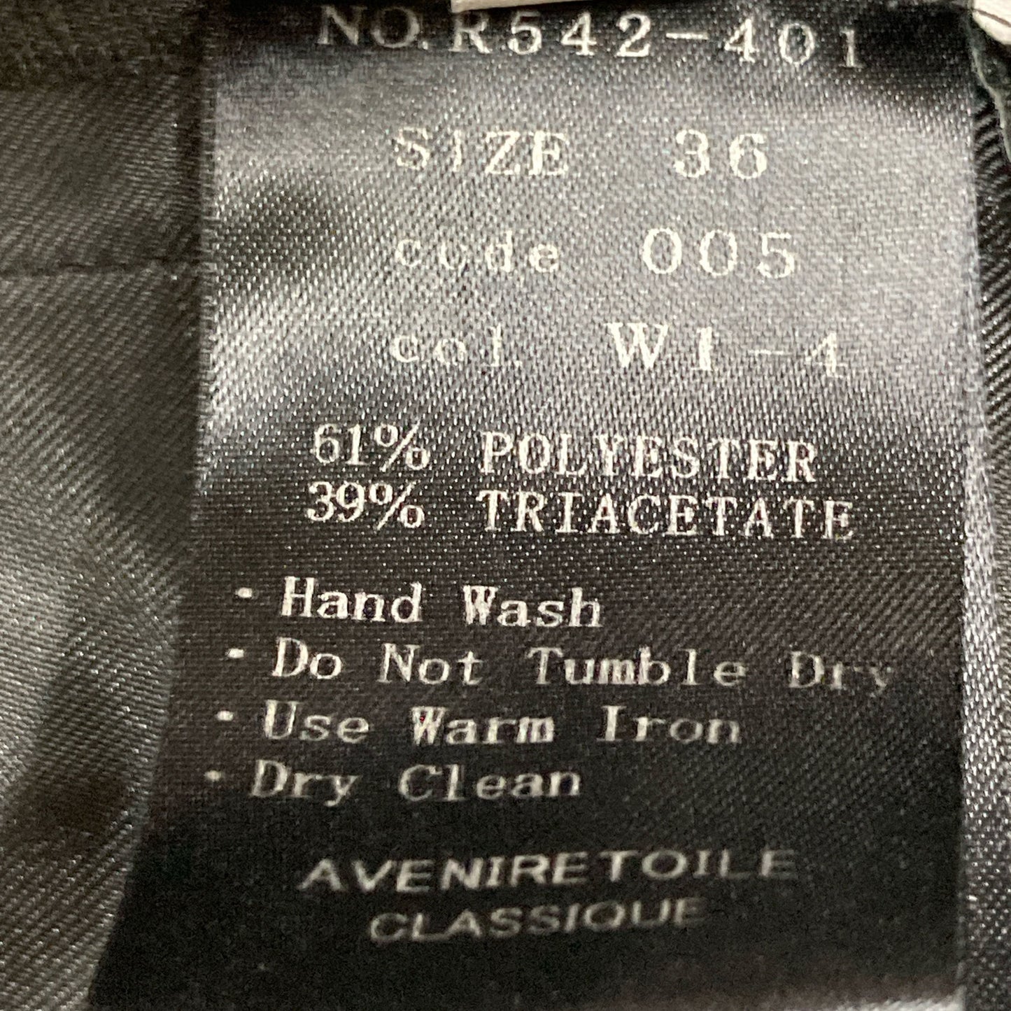 Aveniretoile アベニールエトワール R542-401 ﾌﾞﾗｯｸ ﾀﾞﾌﾞﾙｸﾛｽｾﾝﾀｰﾌﾟﾚｽﾃｰﾊﾟｰﾄﾞﾊﾟﾝﾂ ボトムス 36