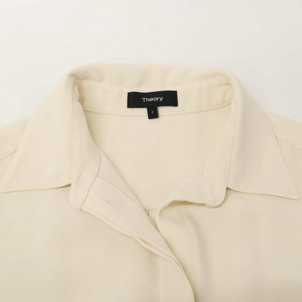 Theory セオリー ﾎﾜｲﾄ CLASSIC CREPE SL SHIRTDRES ｼｬﾂﾜﾝﾋﾟｰｽ ワンピース 2