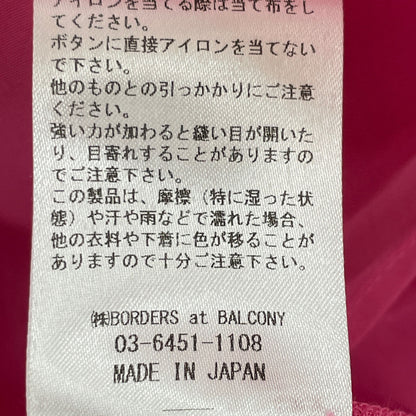 BORDERS at BALCONY ボーダーズアットバルコニー ﾋﾟﾝｸ PUFF SLEEVE SHEER BLOUSE トップス 38