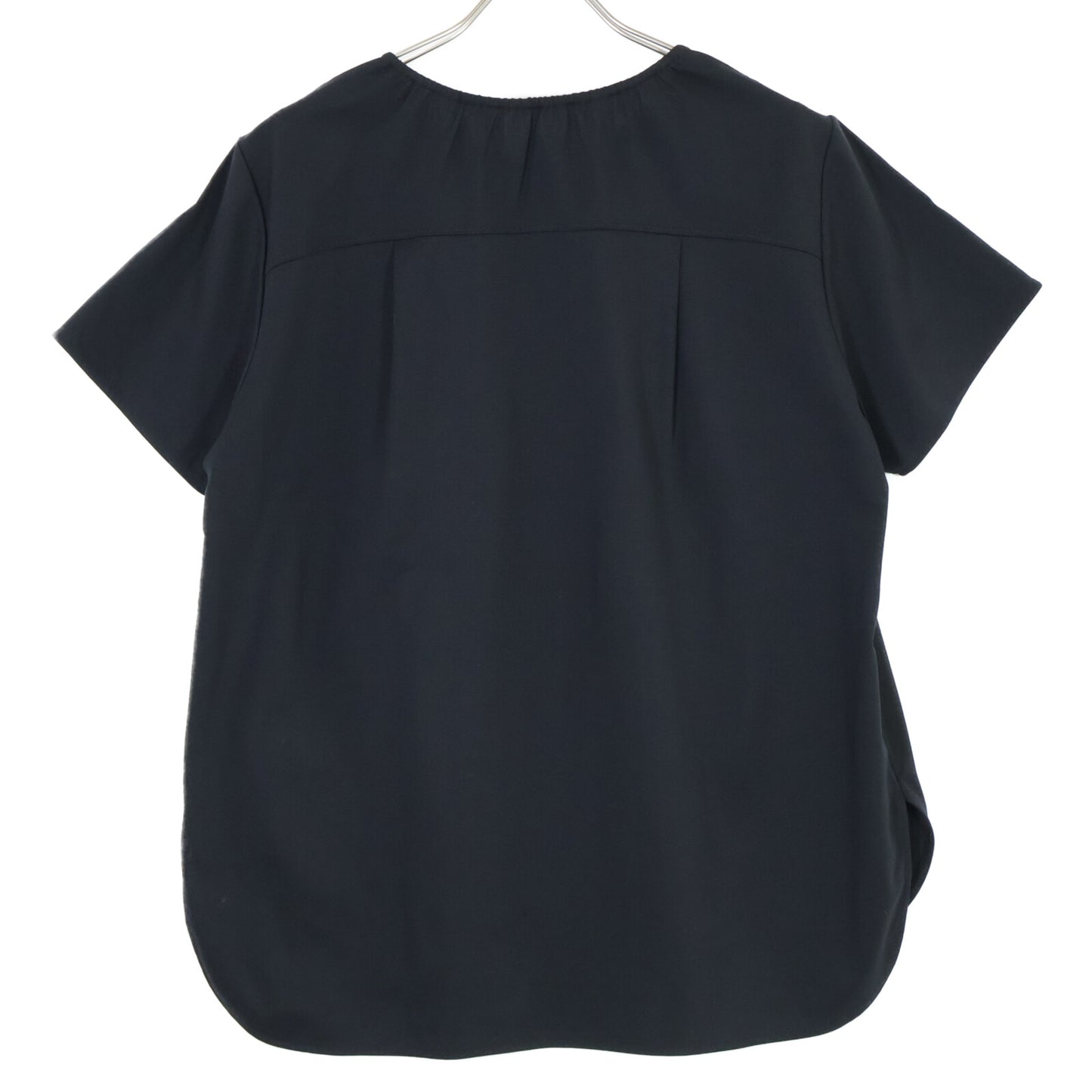 TRANS WORK トランスワーク ﾌﾞﾗｯｸ 花柄刺繍 半袖Tｼｬﾂ×ｽｶｰﾄ スーツ　セットアップ 46