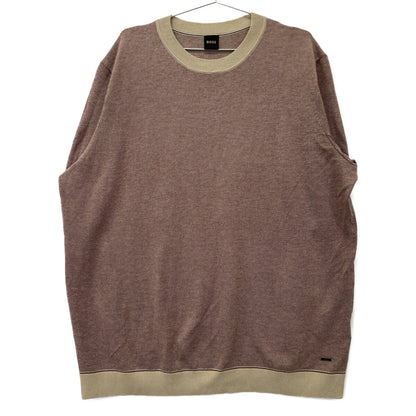 BOSS ボス ﾌﾞﾗｳﾝﾍﾞｰｼﾞｭ T-Teo 10242188 半袖ﾆｯﾄ ｼｬﾂ トップス XXL