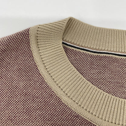 BOSS ボス ﾌﾞﾗｳﾝﾍﾞｰｼﾞｭ T-Teo 10242188 半袖ﾆｯﾄ ｼｬﾂ トップス XXL