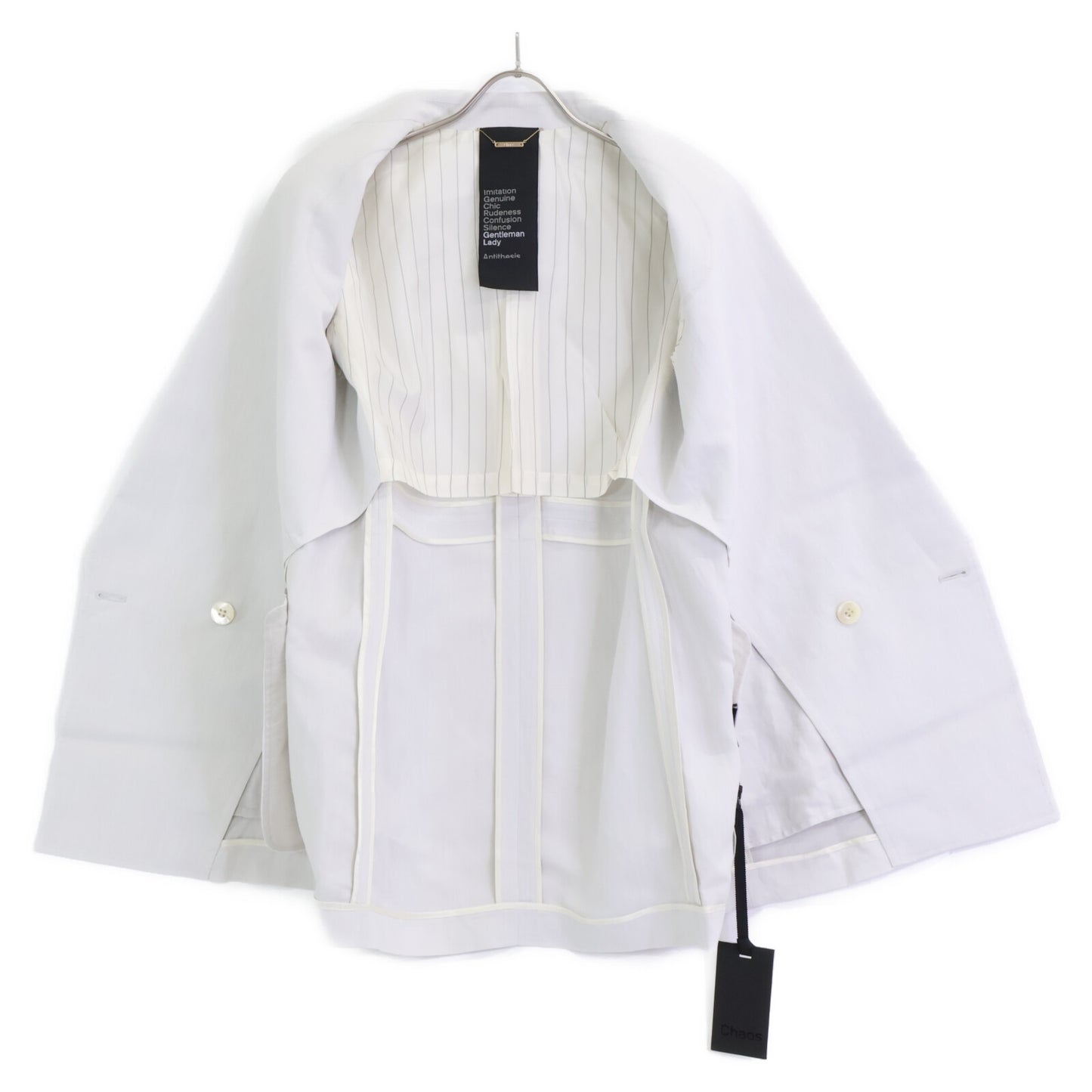 Chaos カオス 【ｼﾞｪﾝﾄﾙﾏﾝﾚﾃﾞｨ】 ﾗｲﾄｸﾞﾚｰ ﾚｰﾖﾝ×ﾘﾈﾝ GLｶﾝｼﾞｮﾘｰﾆJK ジャケット F