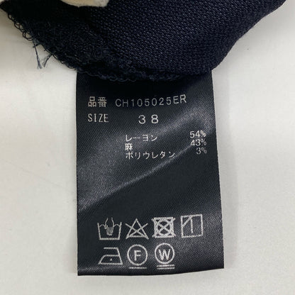 Chaos カオス 【ｼﾞｪﾝﾄﾙﾏﾝﾚﾃﾞｨ】ﾈｲﾋﾞｰ ﾚｰﾖﾝ×ﾘﾈﾝ ﾂｰﾀｯｸﾊﾟﾝﾂ ボトムス 38