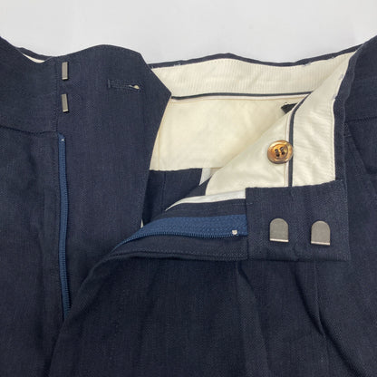 Chaos カオス 【ｼﾞｪﾝﾄﾙﾏﾝﾚﾃﾞｨ】ﾈｲﾋﾞｰ ﾚｰﾖﾝ×ﾘﾈﾝ ﾂｰﾀｯｸﾊﾟﾝﾂ ボトムス 38