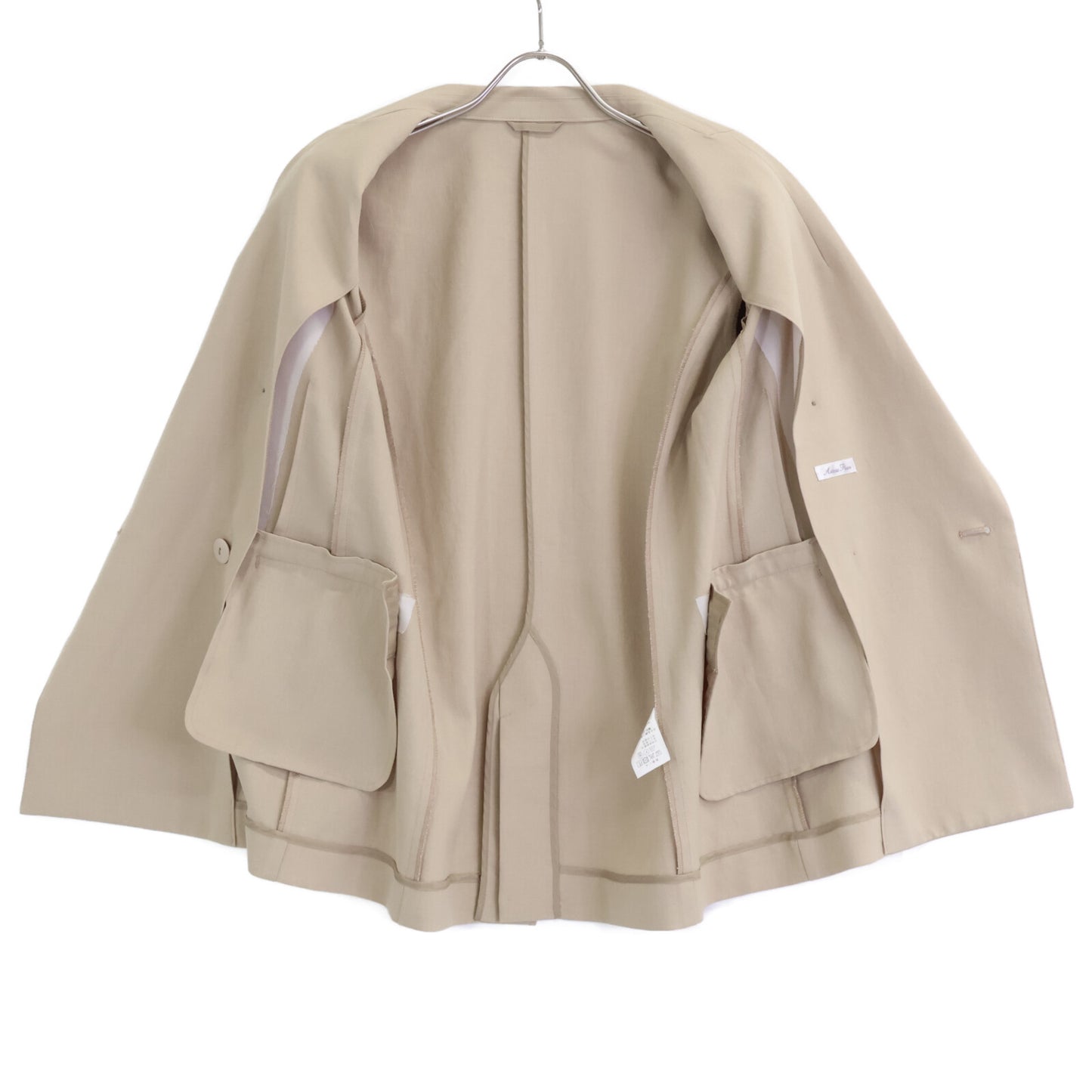 アストリアフルール 16802-02 26802-02 ﾍﾞｰｼﾞｭ ﾀﾞﾌﾞﾙｼﾞｬｹｯﾄ ﾀｯｸﾊﾟﾝﾂ 2点 スーツ セットアップ S/M