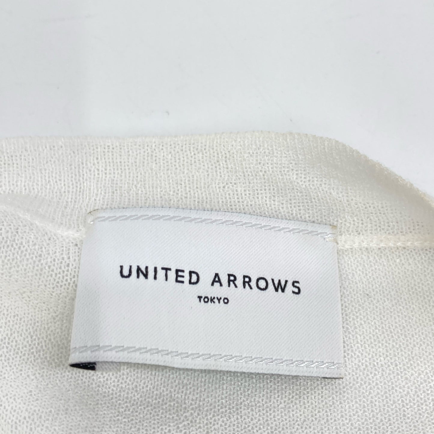 UNITED ARROWS ユナイテッドアローズ 1528-136-0269 ﾎﾜｲﾄ C/NY ｼｱｰ ｶｰﾃﾞｨｶﾞﾝ トップス 表記無し