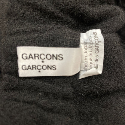 COMMEdesGARCONS コムデギャルソン ｺﾑｺﾑ ﾌﾞﾗｯｸ AD2024 RN-S003 ｳｰﾙ 縮絨 ｽｶｰﾄ スカート XS