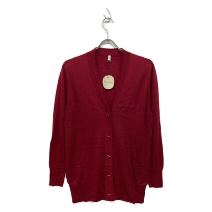 TOYOBOSHI トウヨウボウシ 糸衣 あずき NAEBA-STH ｶｼﾐﾔｼﾙｸ 09ITｰCS0003 ﾆｯﾄｶｰﾃﾞｨｶﾞﾝ トップス F