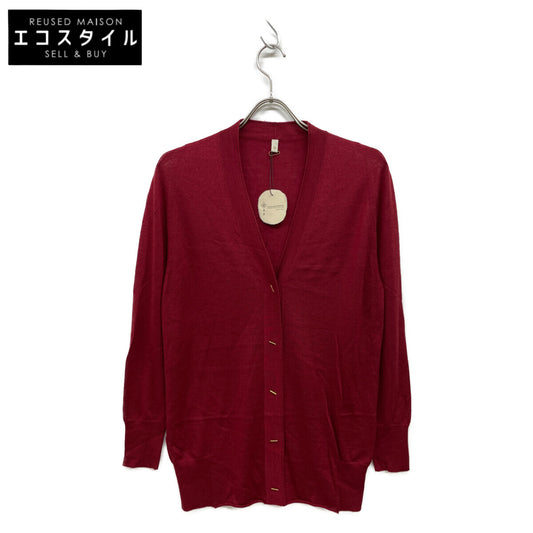 TOYOBOSHI トウヨウボウシ 糸衣 あずき NAEBA-STH ｶｼﾐﾔｼﾙｸ 09ITｰCS0003 ﾆｯﾄｶｰﾃﾞｨｶﾞﾝ トップス F