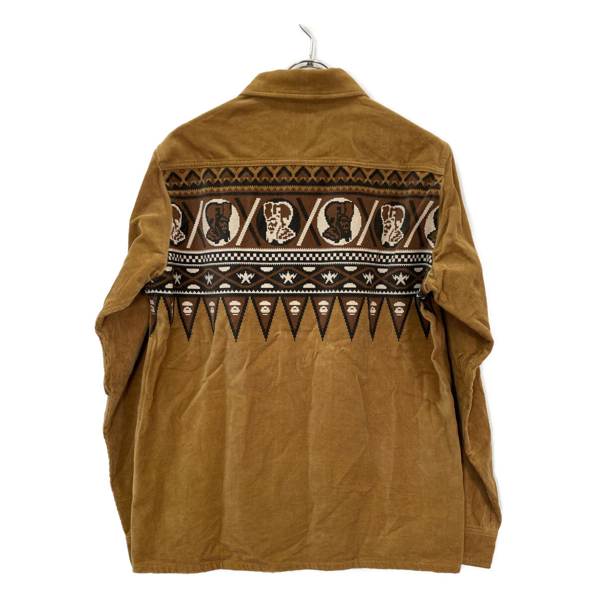 A BATHING APE アベイシングエイプ ﾌﾞﾗｳﾝ ｺｯﾄﾝ ｺｰﾃﾞｭﾛｲ ｼﾞｬｹｯﾄ ジャケット M