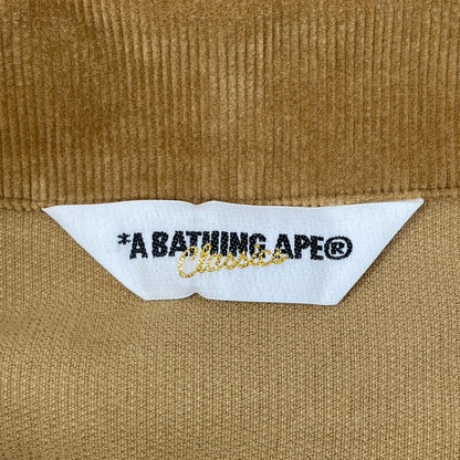 A BATHING APE アベイシングエイプ ﾌﾞﾗｳﾝ ｺｯﾄﾝ ｺｰﾃﾞｭﾛｲ ｼﾞｬｹｯﾄ ジャケット M