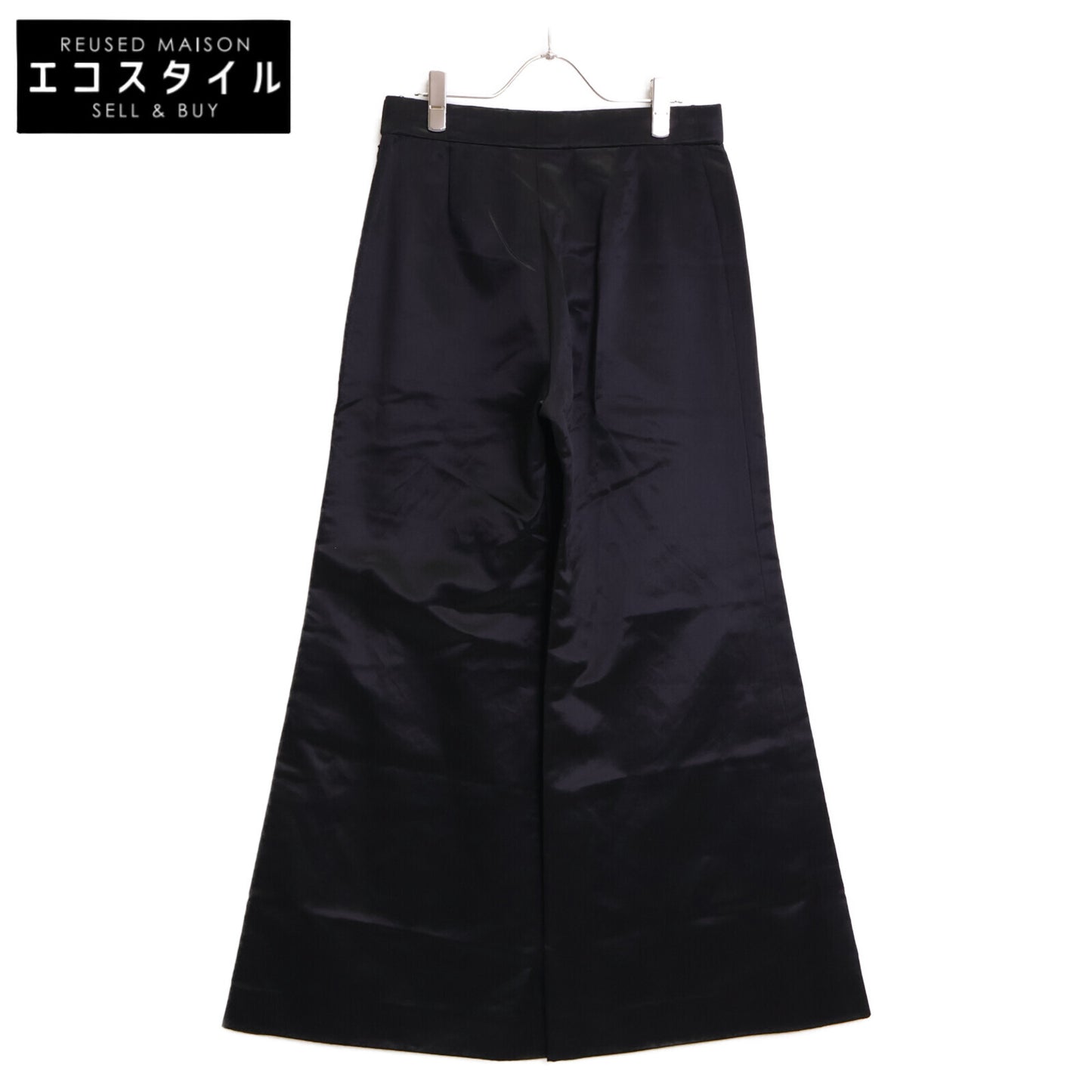 CHANEL シャネル 【美品/国内正規/22SS】P72423V64121 シルク混 獅子ボタン サテンパンツ/ ボトムス 38