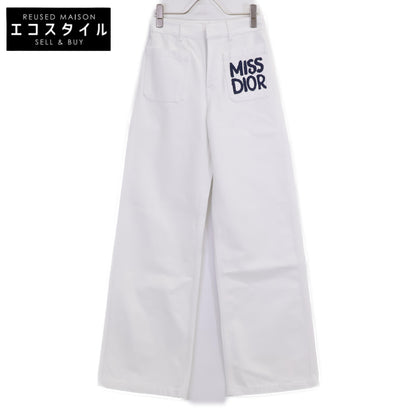 Christian Dior クリスチャンディオール 【美品/国内正規】452P04A3387 Miss Dior Graffiti コットン フレアデニムパンツ/ ボトムス I:36