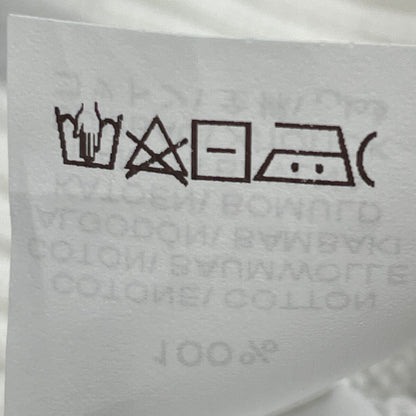 BRUNELLO CUCINELLI ブルネロクチネリ 21年製 ﾎﾜｲﾄ ｺｯﾄﾝ ﾎﾞｰﾀﾞｰ ﾆｯﾄｾｰﾀｰ トップス 46