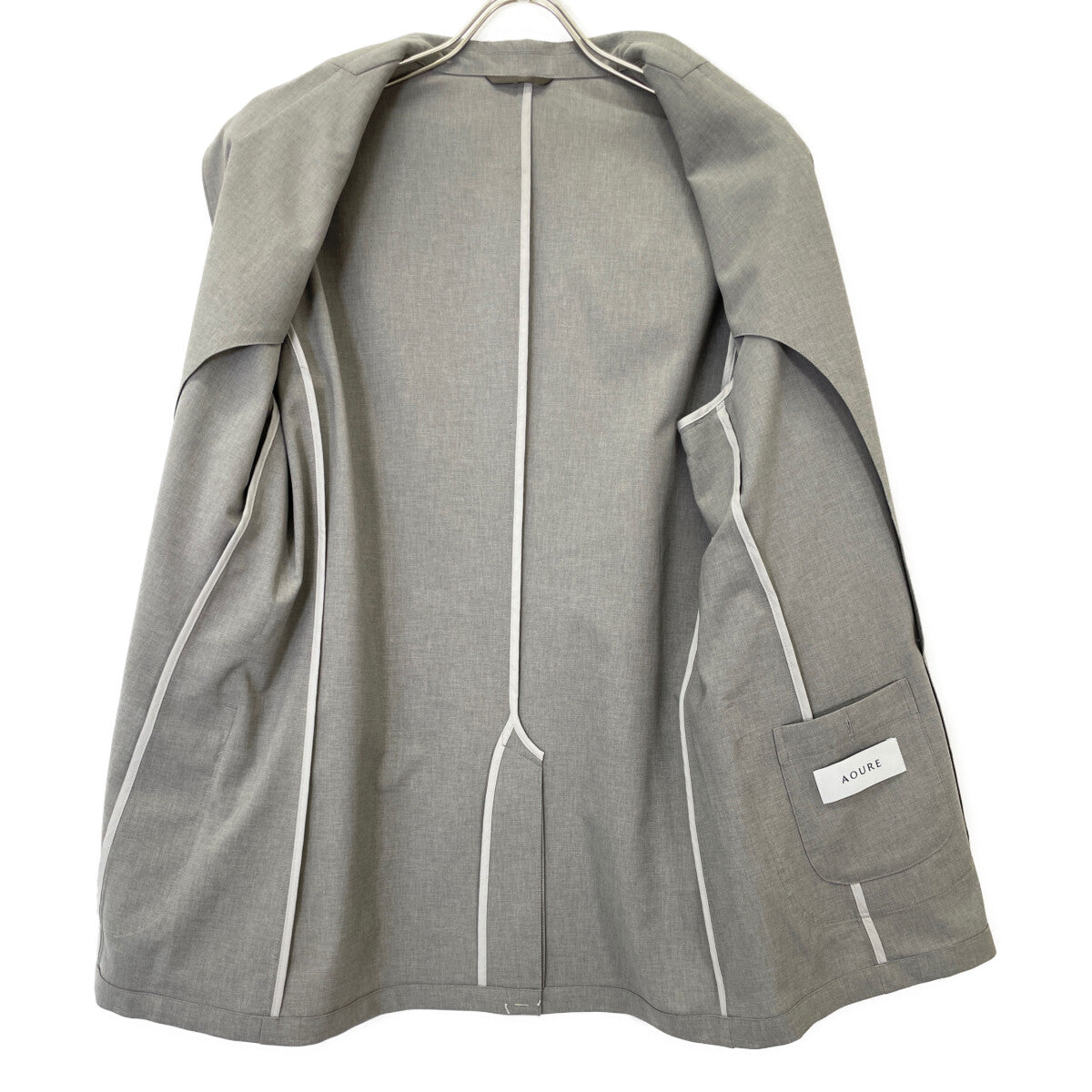 AOURE アウール AMFJ251140 ﾗｲﾄｸﾞﾚｰ MALPENSA SUMMER SETUP JACKET ジャケット XL