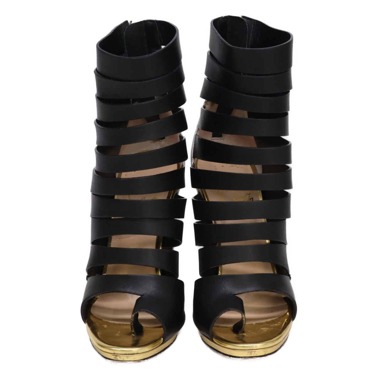 Christian Louboutin クリスチャンルブタン Decoup blocked レザー アンクルブーツ/ シューズ 35 1/2